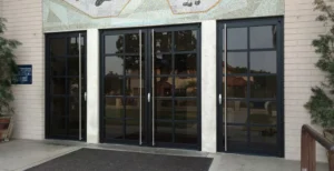 Pintu Masuk Kaca Aluminium